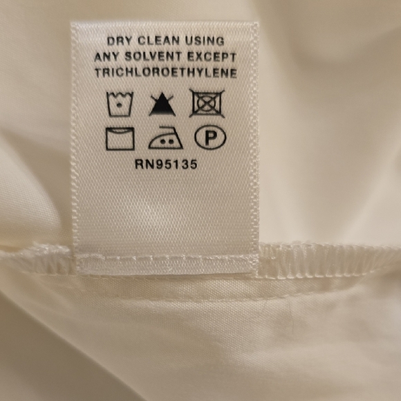 Lafayette 148 New York White Notched Collar Mini Dress Maternity - Picture 11 of 15